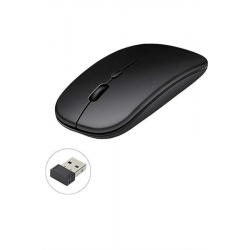 Mey İthalat® Kablosuz Mouse Fare Şarjlı Bluetooth Wireless Çift Modlu Sessiz
