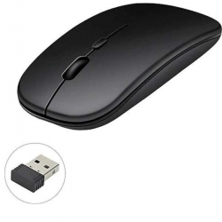 Mey İthalat® Kablosuz Mouse Fare Şarjlı Bluetooth Wireless Çift Modlu Sessiz