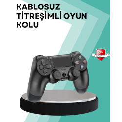 Mey İthalat® Kablosuz PS4 Oyun Kolu – Çift Titreşimli Motor, Uzun Pil Ömrü ve Hassas Kontrol