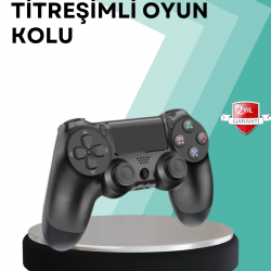 Mey İthalat® Kablosuz PS4 Oyun Kolu – Çift Titreşimli Motor, Uzun Pil Ömrü ve Hassas Kontrol