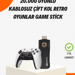 Mey İthalat® Kablosuz Retro Oyun Konsolu – 30.000+ Oyun ve HD Görüntü ile Kesintisiz Eğlence