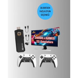 Mey İthalat® Kablosuz Retro Oyun Konsolu – 30.000+ Oyun ve HD Görüntü ile Kesintisiz Eğlence