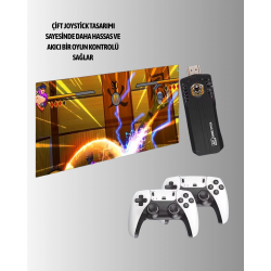 Mey İthalat® Kablosuz Retro Oyun Konsolu – Binlerce Oyun ve HD Görüntü ile Keyifli Oyun Deneyimi