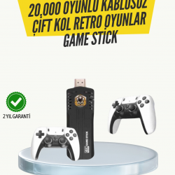 Mey İthalat® Kablosuz Retro Oyun Konsolu – Geniş Oyun Kütüphanesi ve HD Görüntü ile Sonsuz Eğlence