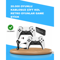 Mey İthalat® Kablosuz Retro TV Oyun Konsolu – 30.000+ Oyun, HD Çıkış & Kablosuz Gamepad ile Efsanevi Oyun Deneyimi