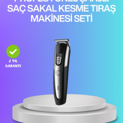 Mey İthalat® Kablosuz Saç Sakal Kesme Makinesi Kuaför Tipi Hassas Kesim