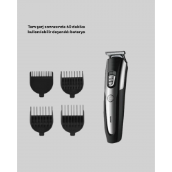 Mey İthalat® Kablosuz Saç Sakal Kesme Makinesi Kuaför Tipi Hassas Kesim