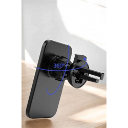Mey İthalat® Kablosuz Şarj Aleti Magsafe Araç Içi Manyetik Şarj 15W İOS Uyumlu