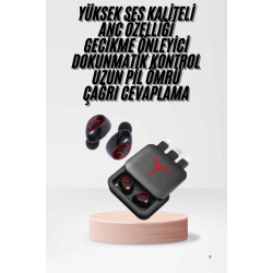 Mey İthalat® Kablosuz Şarj Göstergeli Powerbank Özellikli Bluetooth Kulaklık Çağrı Cevaplayabilen