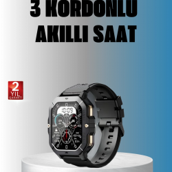 Mey İthalat® Kablosuz Şarjlı Akıllı Saat Ultra İnce Tasarım