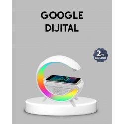 Mey İthalat® Kablosuz Şarjlı Bluetooth Hoparlör ve Gece Lambası – NFC, FM Radyo, RGB Işık