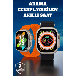 Mey İthalat® Kablosuz Şarjlı, Çağrı ve Müzik Kontrolü Sağlayan Akıllı Saat