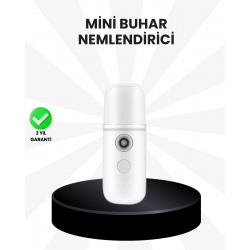 Mey İthalat® Kablosuz Şarjlı Mini Buhar Nemlendirici – Cilt ve Ortam İçin Taşınabilir Akıllı Cihaz