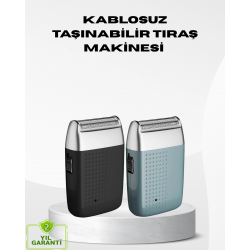 Mey İthalat® Kablosuz Şarjlı Sakal Tıraş Makinesi – Kuru Kullanım, Uzun Pil Ömrü