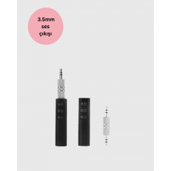 Mey İthalat® Kablosuz Ses Çözümü – 3.5mm Jaklı Bluetooth Müzik Alıcısı