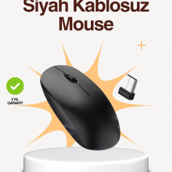 Mey İthalat® Kablosuz Sessiz Mouse – Ayarlanabilir DPI ve USB Bağlantılı
