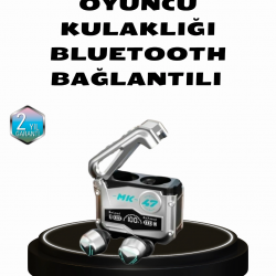 Mey İthalat® Kablosuz Spor Kulaklık – Düşük Gecikmeli Oyun Modu, Powerbank Şarj Kutusu