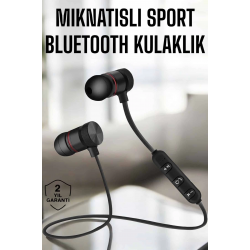 Mey İthalat® Kablosuz Sport Mıknatıslı Mikrofonlu Kulak İçi Kulaklık