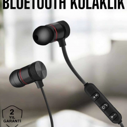 Mey İthalat® Kablosuz Sport Mıknatıslı Mikrofonlu Kulak İçi Kulaklık