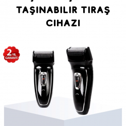 Mey İthalat® Kablosuz Tıraş Makinesi Çift Başlıklı Kuru Tıraş Folyo Başlık Şarj Göstergeli