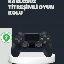 Mey İthalat® Kablosuz Titreşimli Oyun Kolu – PS4 Uyumlu Ergonomik Tasarım ve Uzun Pil Ömrü