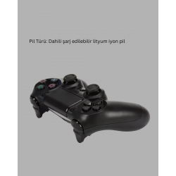 Mey İthalat® Kablosuz Titreşimli Oyun Kolu – PS4 Uyumlu Ergonomik Tasarım ve Uzun Pil Ömrü