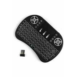 Mey İthalat® Kablosuz Türkçe Q Klavye RGB Işıklı Televizyon Ps3 Dokunmatik Mouse