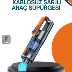 Mey İthalat® Kablosuz Vakumlu El Süpürgesi Güçlü Performans Çok Amaçlı