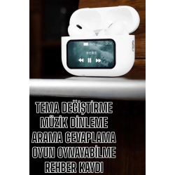Mey İthalat® Kablosuz Yeni Nesil Bluetooth Bağlantılı Dokunmatik Ekranlı Kulak İçi Pro