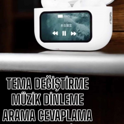 Mey İthalat® Kablosuz Yeni Nesil Bluetooth Bağlantılı Dokunmatik Ekranlı Kulak İçi Pro