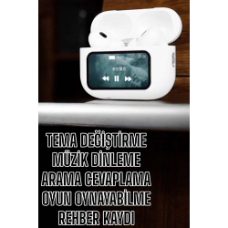 Mey İthalat® Kablosuz Yeni Nesil Bluetooth Bağlantılı Dokunmatik Ekranlı Kulak İçi Pro