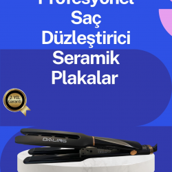Mey İthalat® Kadın Saç Düzleştirici Seyahat Dostu 5 Kademeli Isı Kontrolü