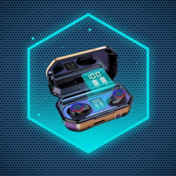 Mey İthalat® Kadınlar İçin 3 Kordonlu Akıllı Saat ve Dijital Göstergeli Powerbankli Bluetooth Kulaklık Dokunmatik Kontrol