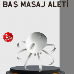 Mey İthalat® Kafa Derisi Masaj Aleti USB-C Şarjlı Rahatlatıcı ve Canlandırıcı Masaj