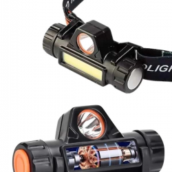 Mey İthalat® Kafa Lambası Çalışma Işığı Kafa Feneri Şarjlı Mıknatıslı Fenerli