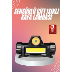 Mey İthalat® Kafa Lambası Çalışma Işığı Kafa Feneri Şarjlı Mıknatıslı Fenerli