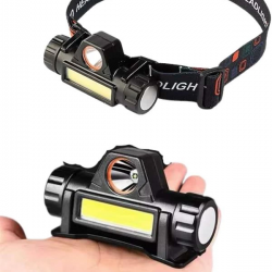 Mey İthalat® Kafa Lambası Çalışma Işığı Süper Parlak Mıknatıslı Lityum Lion Pilli