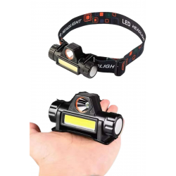 Mey İthalat® Kafa Lambası Çalışma Işığı Süper Parlak Mıknatıslı Lityum Lion Pilli