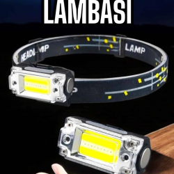 Mey İthalat® Kafa Lambası El Fenerli Kamp Lambası USB Şarjlı Esnek Lamba