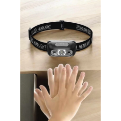 Mey İthalat® Kafa Lambası Kamp Lambası Led Işık Şarjlı Ayarlanabilir