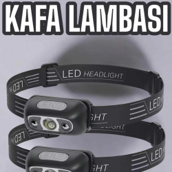 Mey İthalat® Kafa Lambası Kamp Lambası Led Işık Şarjlı Ayarlanabilir