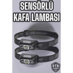 Mey İthalat® Kafa Lambası Kamp Lambası Led Işık Şarjlı Ayarlanabilir