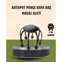 Mey İthalat® Kafa Masaj Cihazı 8 Motorlu 360 Derece Tam Kapsamlı Rahatlatıcı Masaj