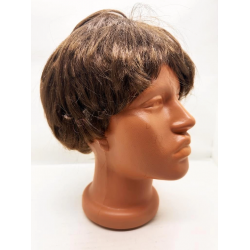 Mey İthalat® Kahve Renk Kısa Kesim İçi Astarlı Erkek Peruğu