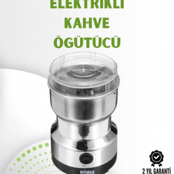 Mey İthalat® Kahve ve Baharat Değirmeni | Kompakt, Hafif, Hızlı Öğütme, Şeffaf Kapaklı, Kolay Kullanım