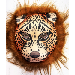 Mey İthalat® Kahverengi Saçlı Yeleli Aslan Maskesi Eva Mega Peluş 37 No