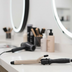 Mey İthalat® Kalın Bukleler İçin 25 mm Saç Maşası Seramik Plakalı 230 Derece