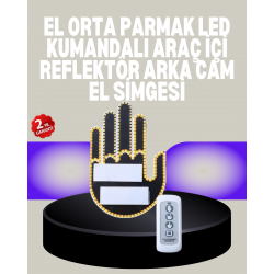 Mey İthalat® A Kalite Uzaktan Kumandalı LED Park Uyarı Işığı El Figürlü Model