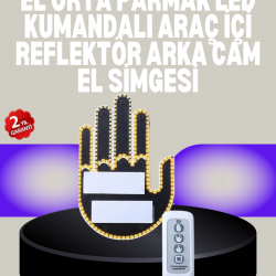 Mey İthalat® A Kalite Uzaktan Kumandalı LED Park Uyarı Işığı El Figürlü Model