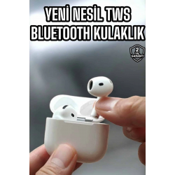 Mey İthalat® Kaliteli Ucuz İOS ve Android Uyumlu TWS Bluetooth Kulaklık ANC Özelliği